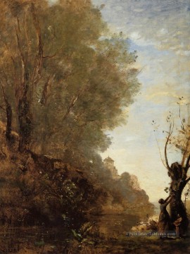 L’Ile Heureuse Jean Baptiste Camille Corot Peinture à l'huile